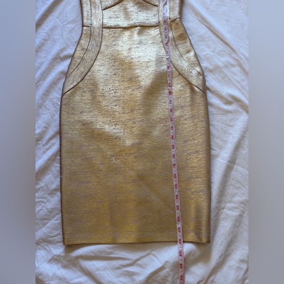 Bella Barnett Gold Cocktail Dress size Small - Picture 5 of 11
